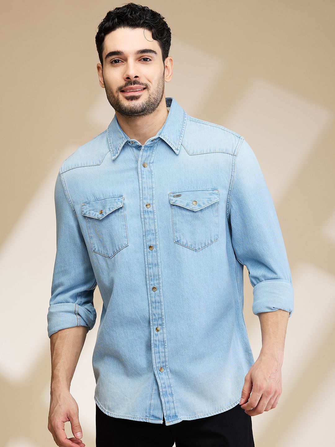 6e46d221-53af-4d4d-999a-7734448c87b71719577825815BeingHumanMenSlimFitOpaqueCasualShirt1.jpg Being Human Men Slim Fit Opaque Casual Shirt - Image 1
