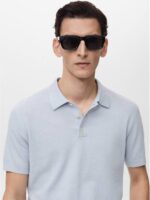 Knitted Polo Collar T-shirt - Image 2