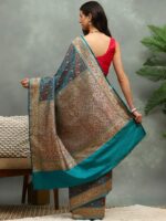 Meena Bazaar Ethnic Motifs Woven Design Zari Heavy Work Banarasi Saree - Image 2